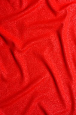 Lüks kırmızı ipek kumaş dokusu. Renkli bir arkaplan 2021 'deki tasarım çalışmaları sırasında eğitim için bir bayrak düzeni.