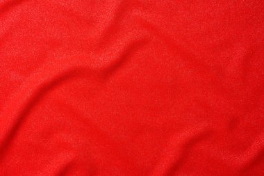 Lüks kırmızı ipek kumaş dokusu. Renkli bir arkaplan 2021 'deki tasarım çalışmaları sırasında eğitim için bir bayrak düzeni.