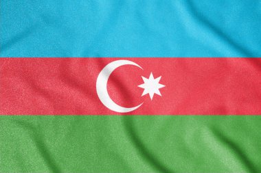 Azerbaycan bayrağı. Bağımsız bir ülkenin ana sembolü. Demokratik bir devletin büyük bir özelliği..