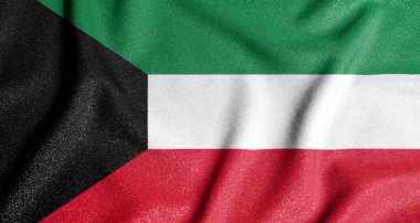 Kuveyt bayrağı. Bağımsız bir ülkenin ana sembolü. Kuveyt bayrağı. 2021