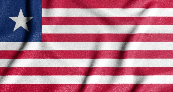 Nationale Vlag Van Liberia Het Belangrijkste Symbool Van Een Onafhankelijk — Stockfoto