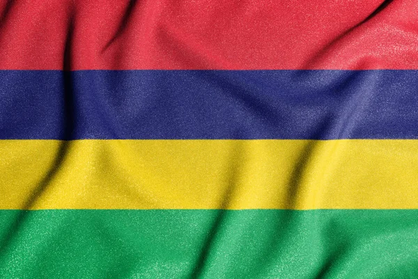 Bandeira Nacional Maurícia Símbolo Principal País Independente Bandeira Maurícia 2021 — Fotografia de Stock