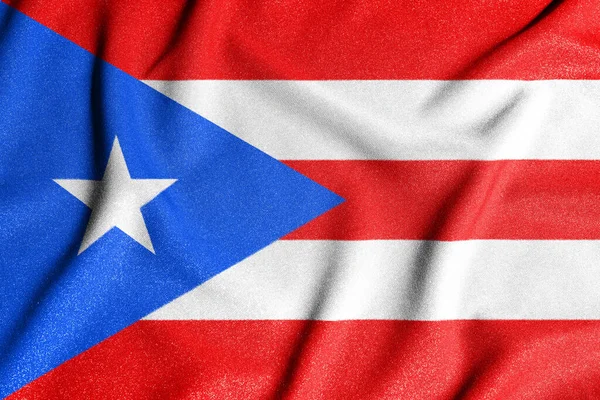 Bandeira Nacional Porto Rico Símbolo Principal País Independente Atributo Grande — Fotografia de Stock