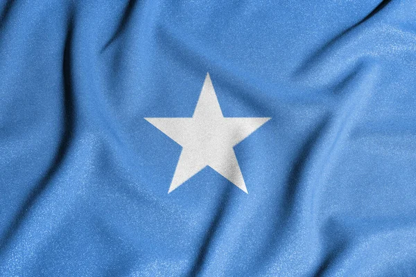 Bandiera Nazionale Della Somalia Simbolo Principale Paese Indipendente Bandiera Della — Foto Stock