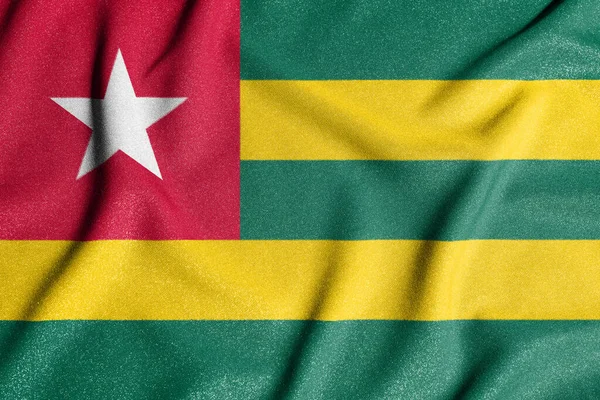 Bandeira Nacional Togo Símbolo Principal País Independente Bandeira Togo Atributo — Fotografia de Stock