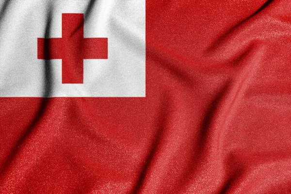 Bandeira Nacional Tonga Símbolo Principal País Independente Bandeira Tonga Atributo — Fotografia de Stock