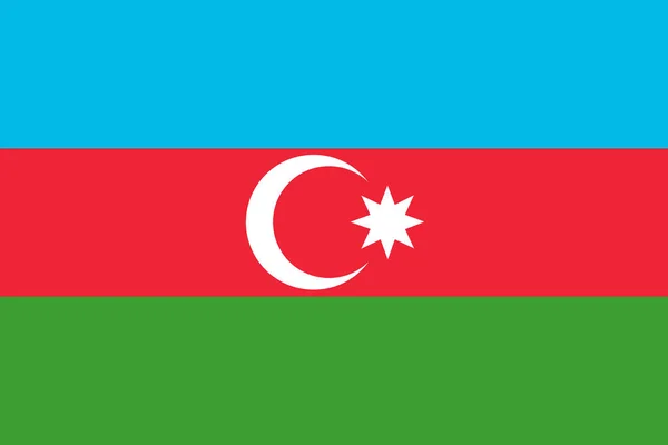 Drapeau National Azerbaïdjan Symbole Principal Pays Indépendant Attribut Grande Taille — Photo