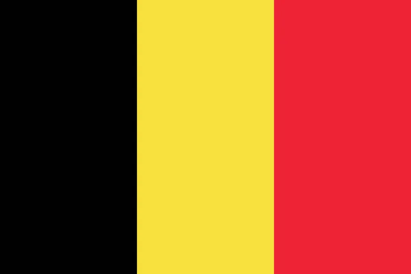 Nationalflagge Belgiens Das Wichtigste Symbol Eines Unabhängigen Landes Ein Attribut — Stockfoto