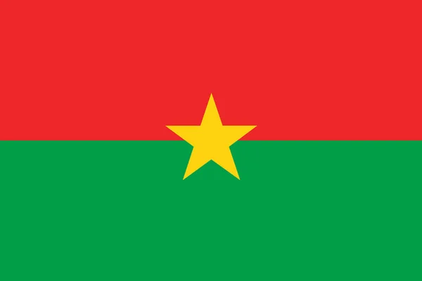 Bandeira Nacional Burkina Faso Símbolo Principal País Independente Atributo Grande — Fotografia de Stock