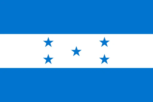 Honduras Ulusal Bayrağı. Bağımsız bir ülkenin ana sembolü. Demokratik bir devlet illüstrasyonunun büyük bir özelliği. 2021