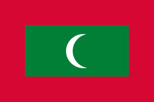 National Flag Maldives Main Symbol Independent Country Attribute Large Size — Stock Photo, Image