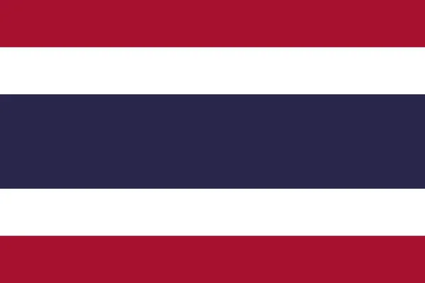 Drapeau National Thaïlande Symbole Principal Pays Indépendant Attribut Grande Taille — Photo