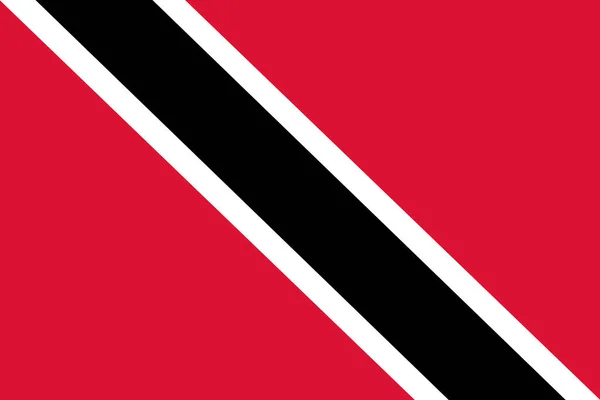 Bandeira Nacional Trinidad Tobago Símbolo Principal País Independente Atributo Grande — Fotografia de Stock