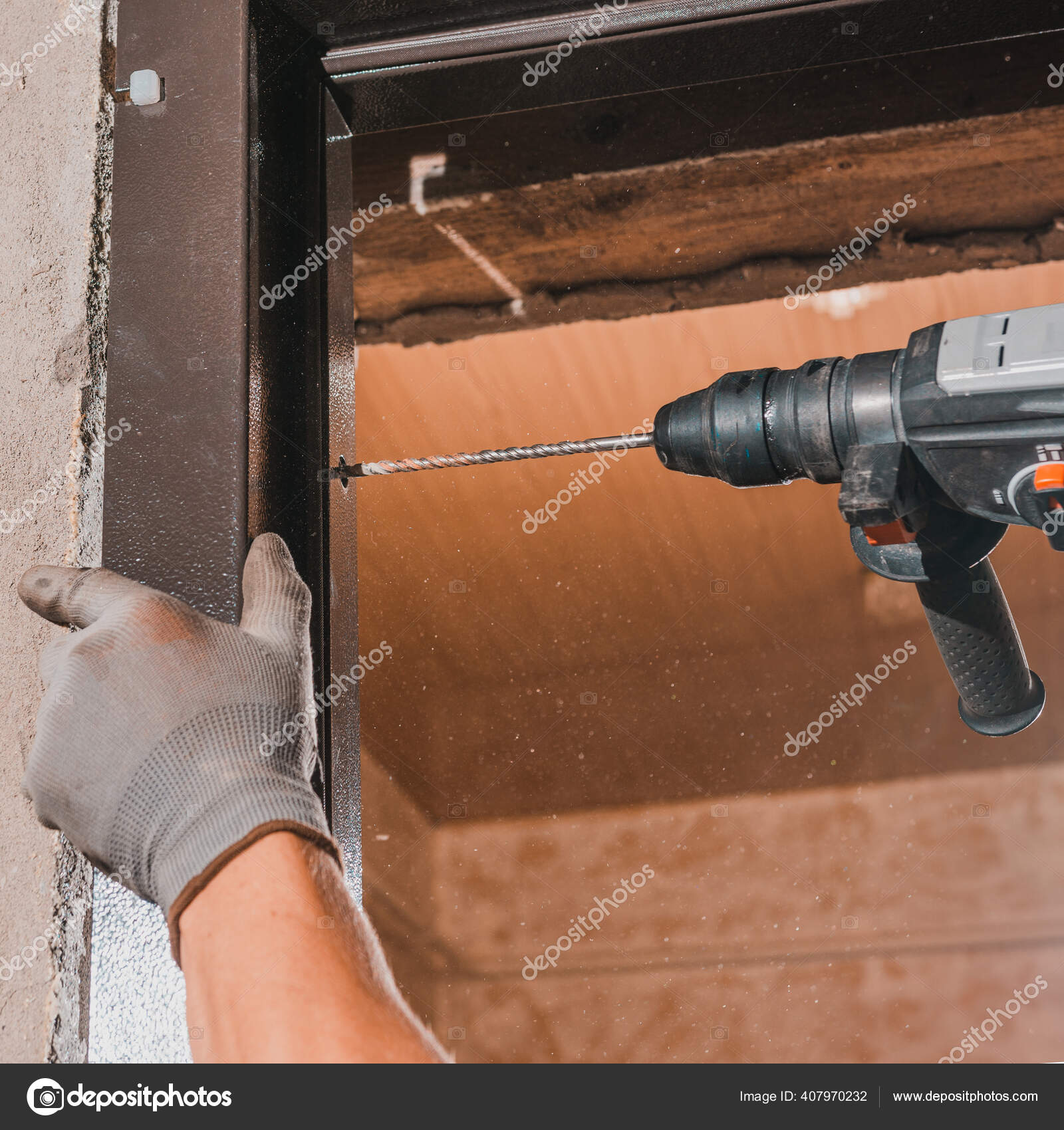 How to drill into metal door frame deals