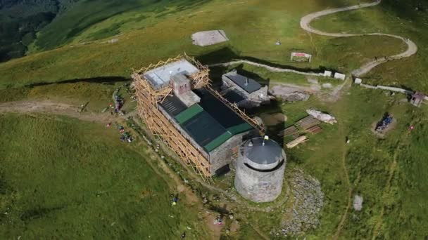 Utsikt från berget på Pip Ivan Montenegrin, White Elephant Observatory, Montenegrinsk ås. — Stockvideo