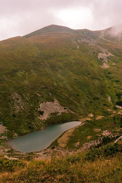 Lake Brebeneskul Clouds View Lake Montenegrin Ridge High Altitude Ecologically — Stock Photo, Image