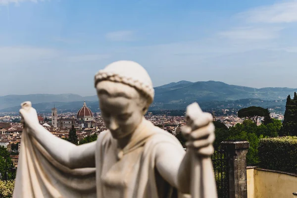 Vista Florencia Desde Iglesia San Miniato Cementerio — Foto de Stock