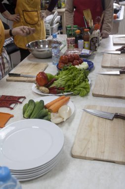 Sebze ile lezzetli ve sağlıklı yemekler pişirme mutfak master class