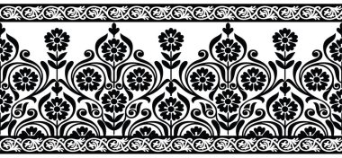 Sorunsuz zengin çiçek sınır