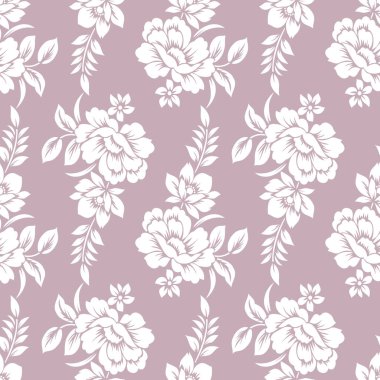 Kusursuz vektör tekstil çiçek deseni