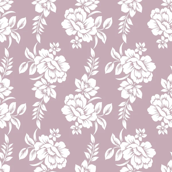 Motif Floral Textile Vectoriel Sans Couture — Image vectorielle