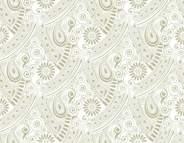 Naadloze Paisley Achtergrondontwerp — Stockvector