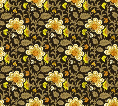 Dikişsiz vector floral arka plan