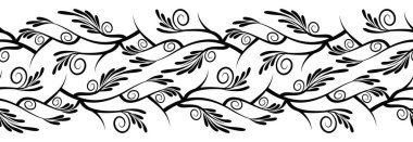 Sorunsuz girdap siyah beyaz sınır