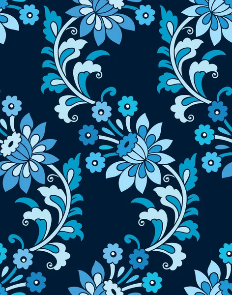 Patrón Floral Vintage Sin Costuras — Vector de stock