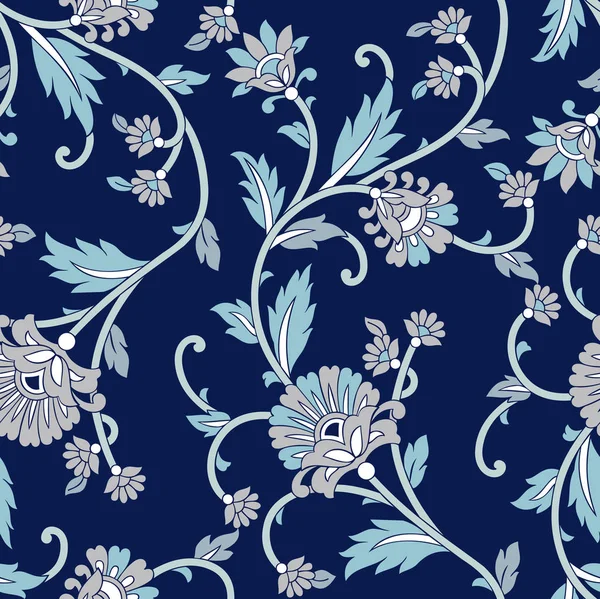 Diseño Patrón Floral Vintage Sin Costuras — Vector de stock