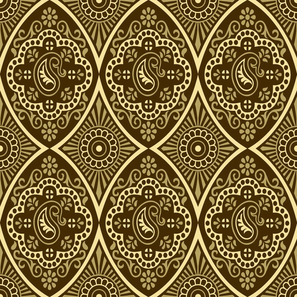 Traditional seamless indian damask pattern Stock Vector Image by ...