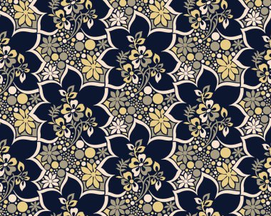 çiçek sorunsuz vektör desen