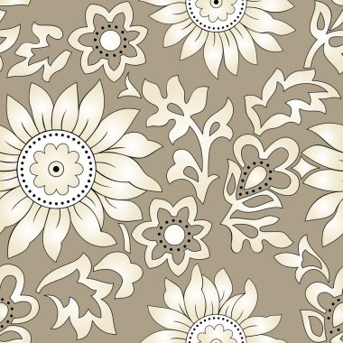 Tekstil çiçek desenli