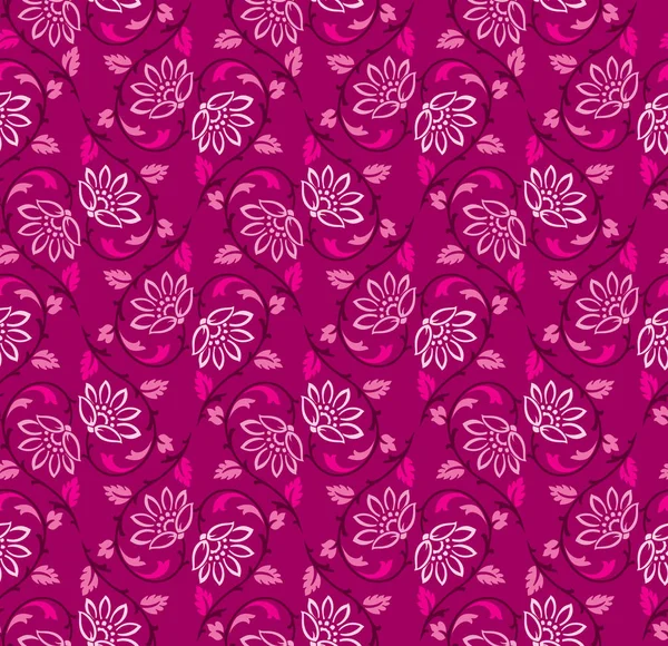 Seamless Vintage Floral Pattern — Stock Vector