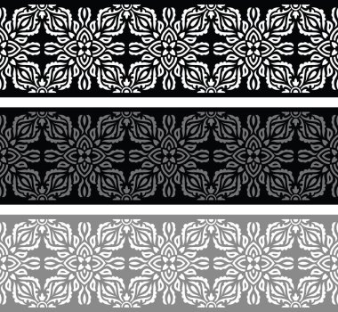 Renk örnekleri ile ayarla sorunsuz tek renkli vektör sınır tasarlamak