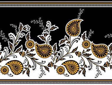 Desenli Tekstil kenarlık
