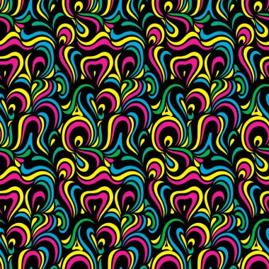 Neon Dikişsiz soyut desen