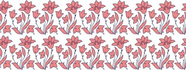 Tekstil çiçek sınır