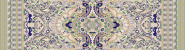 Бесшовная традиционная тканевая граница Индии
