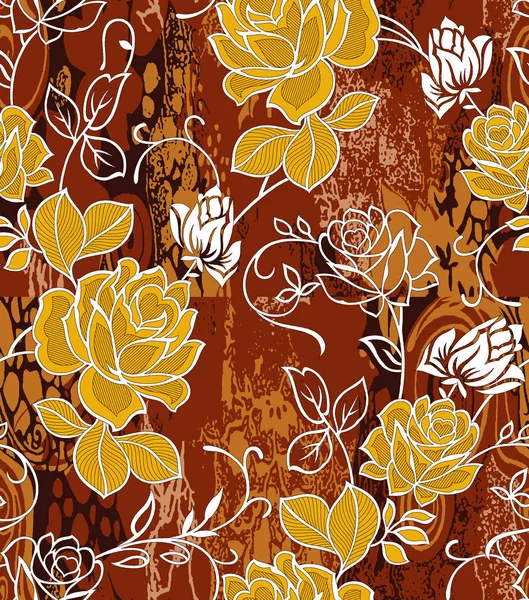 Bezešvé Digitální Design Textilního Květinového Vzoru — Stock fotografie