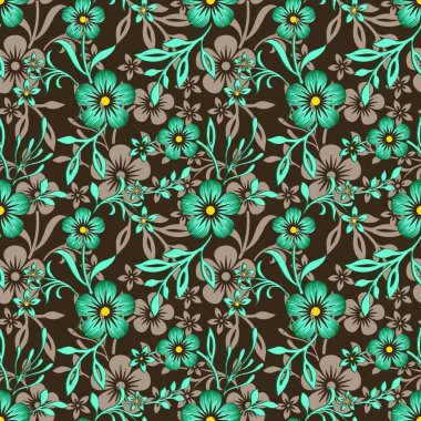 Geleneksel Hint tekstil kumaş deseni