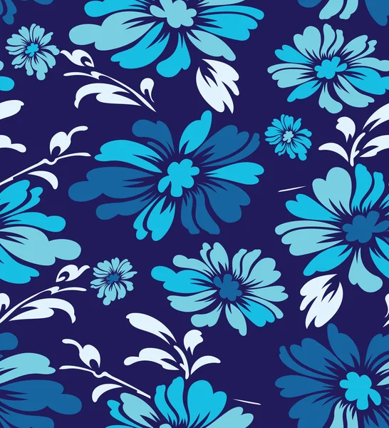Květinový vzor bezešvé vintage textilní — Stockový vektor