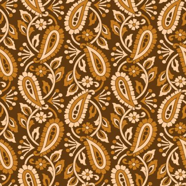 Vintage dikişsiz vektör paisley desen