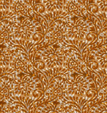 Dikişsiz geleneksel hint dijital tekstil tasarım deseni