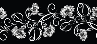 Kusursuz vektör gül kenarı