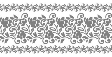 Soyut Tekstil çiçek sınır