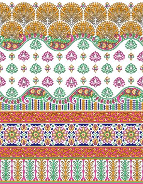 Beyaz arkaplanda renksiz desenli kenar