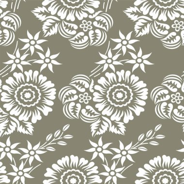 Kusursuz vektör çiçek deseni tasarımı