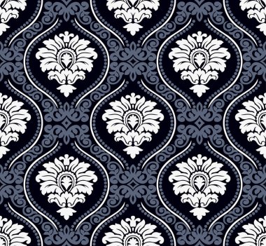 Kusursuz klasik İtalyan kumaşı duvar kağıdı deseni