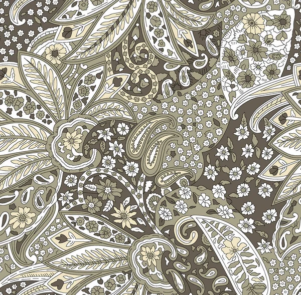 Seamless Asian paisley pattern design